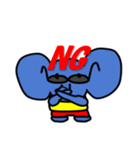 Elephant sunglasses (ぞうグラサンぞう)（個別スタンプ：35）