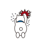 のんびりな白い犬（個別スタンプ：4）