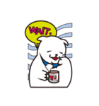 のんびりな白い犬（個別スタンプ：6）