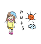 女の子りぼん（個別スタンプ：3）