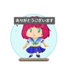 ドット絵 カプセル トイ子ちゃん（個別スタンプ：3）