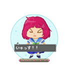 ドット絵 カプセル トイ子ちゃん（個別スタンプ：5）