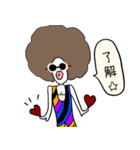 I am Afro.（個別スタンプ：18）