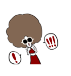 I am Afro.（個別スタンプ：32）