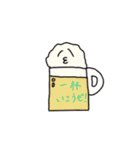 ほんわか食べ物さんたち(ときどきヒト)（個別スタンプ：24）