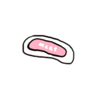 ほんわか食べ物さんたち(ときどきヒト)（個別スタンプ：34）