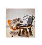 ハリネズミのカイとレイ（個別スタンプ：9）