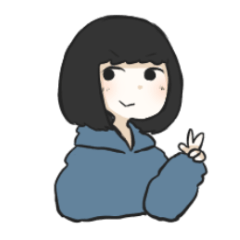 [LINEスタンプ] 黒髪ボブの女の子