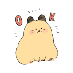 [LINEスタンプ] もちもちハムちゃん 日常