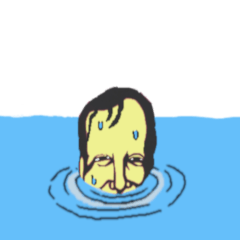 [LINEスタンプ] 水から出てくる男