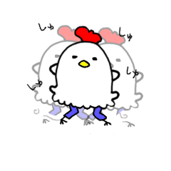 [LINEスタンプ] ズボンを履いたにわとりスタンプ