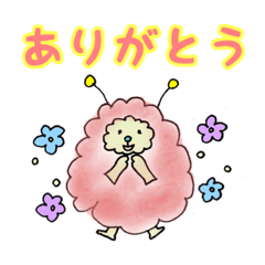 [LINEスタンプ] モコモコモコな生き物。日常＆敬語編