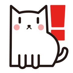 [LINEスタンプ] 猫が来ています