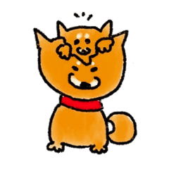 [LINEスタンプ] 柴犬ラク7 (ラクラクまんが5〜7)
