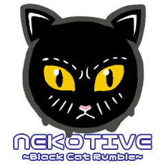 [LINEスタンプ] NEKOTIVE～不機嫌な黒猫Rumble～の画像（メイン）