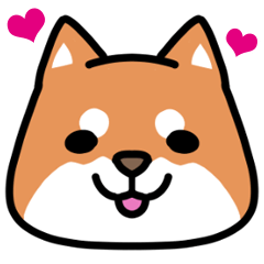 [LINEスタンプ] 柴犬顔文字スタンプ