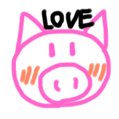 [LINEスタンプ] ぶたのばうたん♡