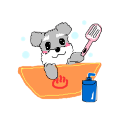 [LINEスタンプ] 毎日使える！もふもふ犬❤️＊シュナウザー