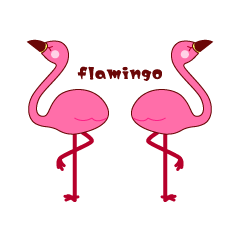 [LINEスタンプ] フラミンゴ好きスタンプ