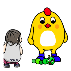 [LINEスタンプ] かお＆ぴっぴ