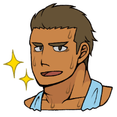 [LINEスタンプ] タンクトップ男子