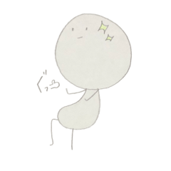 [LINEスタンプ] （   丸茄子クン   ）