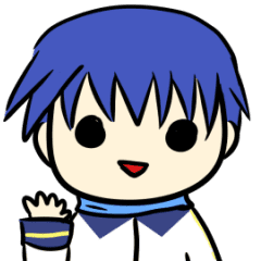 [LINEスタンプ] ちまっと動くKAITOスタンプ