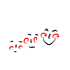 [LINEスタンプ] 細目君