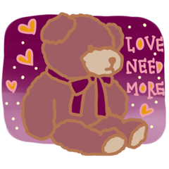 [LINEスタンプ] 浮遊的熊世界