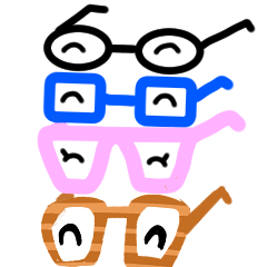 [LINEスタンプ] メガネくんと3匹の仲間達