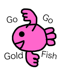 [LINEスタンプ] 金魚ちゃん（Go Go Gold Fishシリーズ）