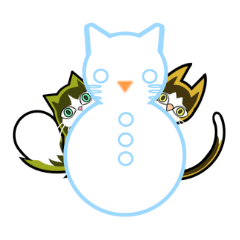 [LINEスタンプ] まるるーく-winter.ver-