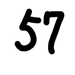 [LINEスタンプ] シンプル手書き数字スタンプ