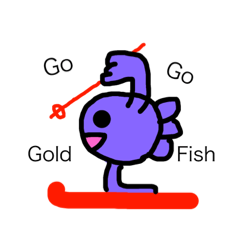 [LINEスタンプ] 金魚ちゃん3（Go Go Gold Fish 冬）