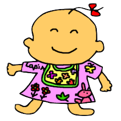 [LINEスタンプ] ニコニコキッズ