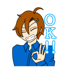 [LINEスタンプ] 大学の先輩と後輩と同輩