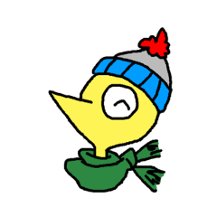 [LINEスタンプ] かしわちゃん -2018冬-