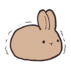 [LINEスタンプ] どきどきうさぎの画像（メイン）