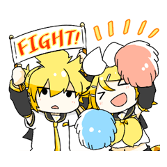 [LINEスタンプ] 鏡音リンと鏡音レンの日常用スタンプ