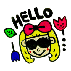 [LINEスタンプ] カラフルかわいぃアニマルガール