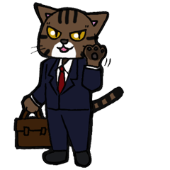 スーツを着たキジトラ猫 2