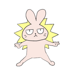 [LINEスタンプ] 普段使いスタンプ(うさぎ)