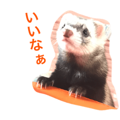 [LINEスタンプ] りりー(フェレット)