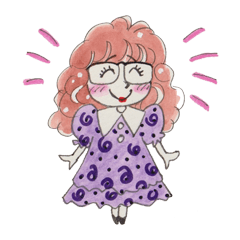 [LINEスタンプ] めがねガール2