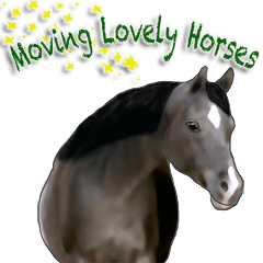 [LINEスタンプ] ムービンラブリーホース馬は可愛いの画像（メイン）