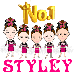 [LINEスタンプ] STYLEY DEKIRU MONSTER MINI 2018