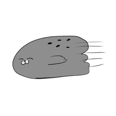 [LINEスタンプ] 高速アザラシちゃん