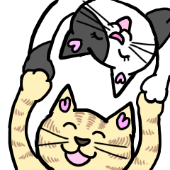 [LINEスタンプ] ネコのほんわかな無難なスタンプです。