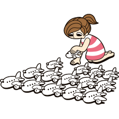 [LINEスタンプ] ヒコーキ女子の生活 2