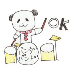 [LINEスタンプ] パンダバンド